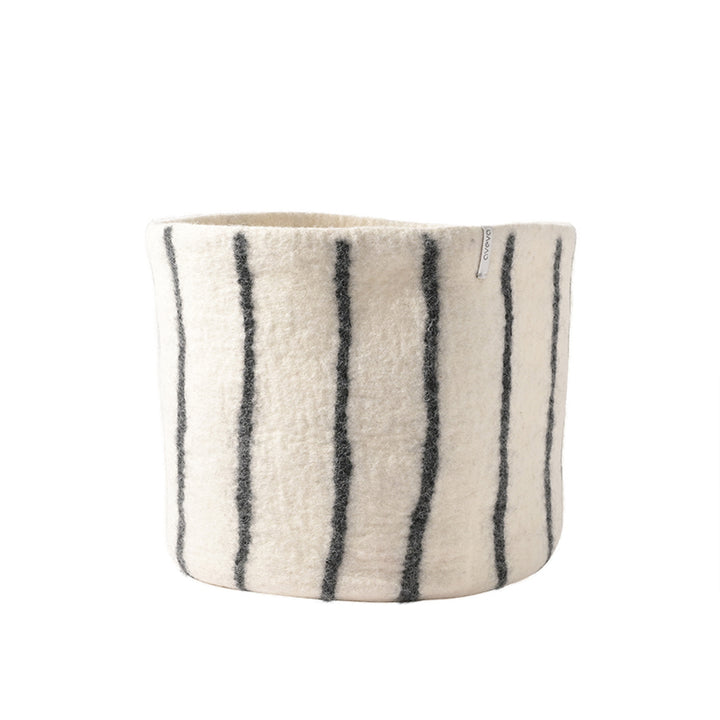 FLOWER POT 25, L, THIN-STRIPES