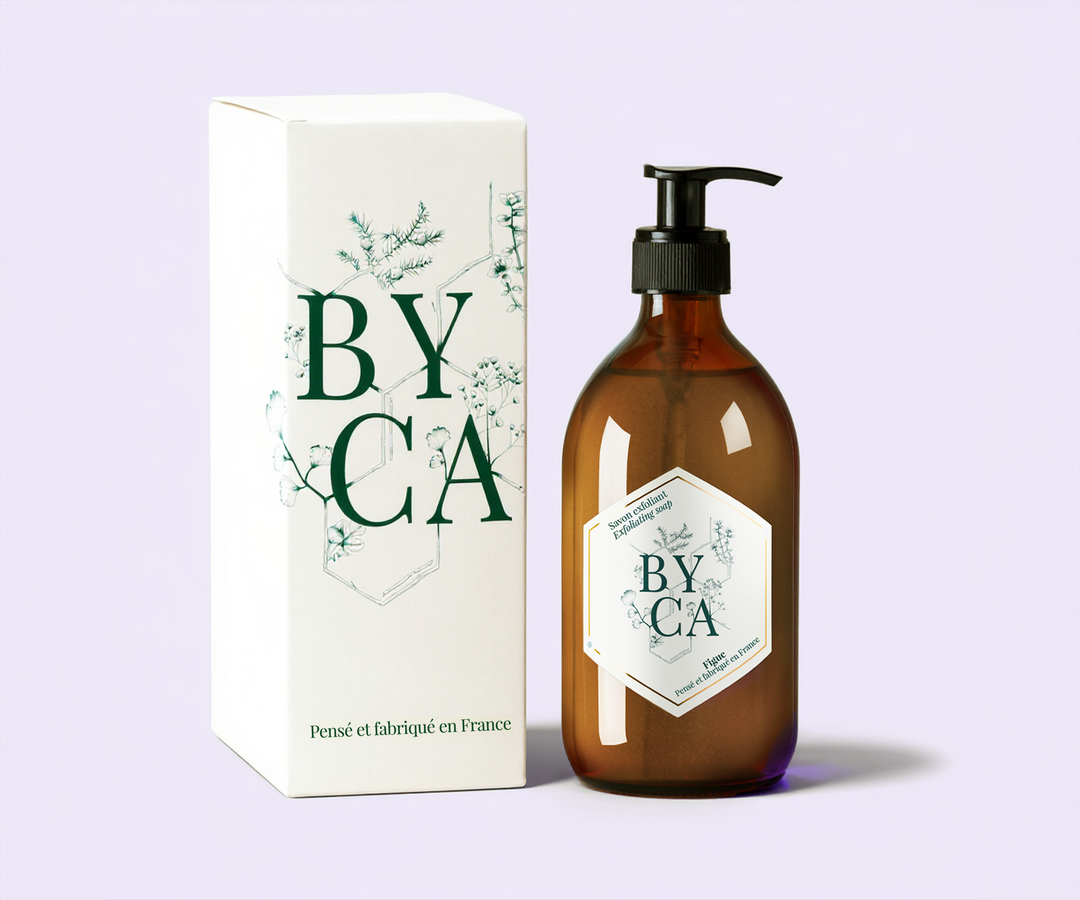 EXFOLIATING SOAP GLASS BOTTLES (280ML)